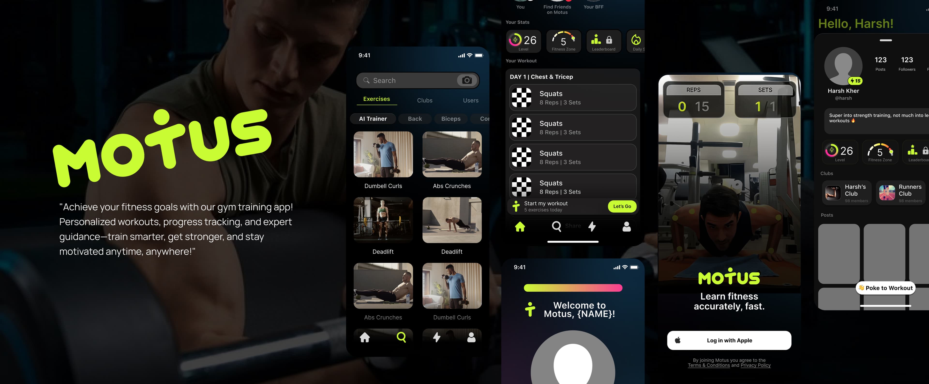 Motus - Fitness Tracking App